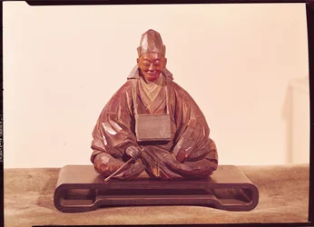 Seated Statue of Basho, Edo Period